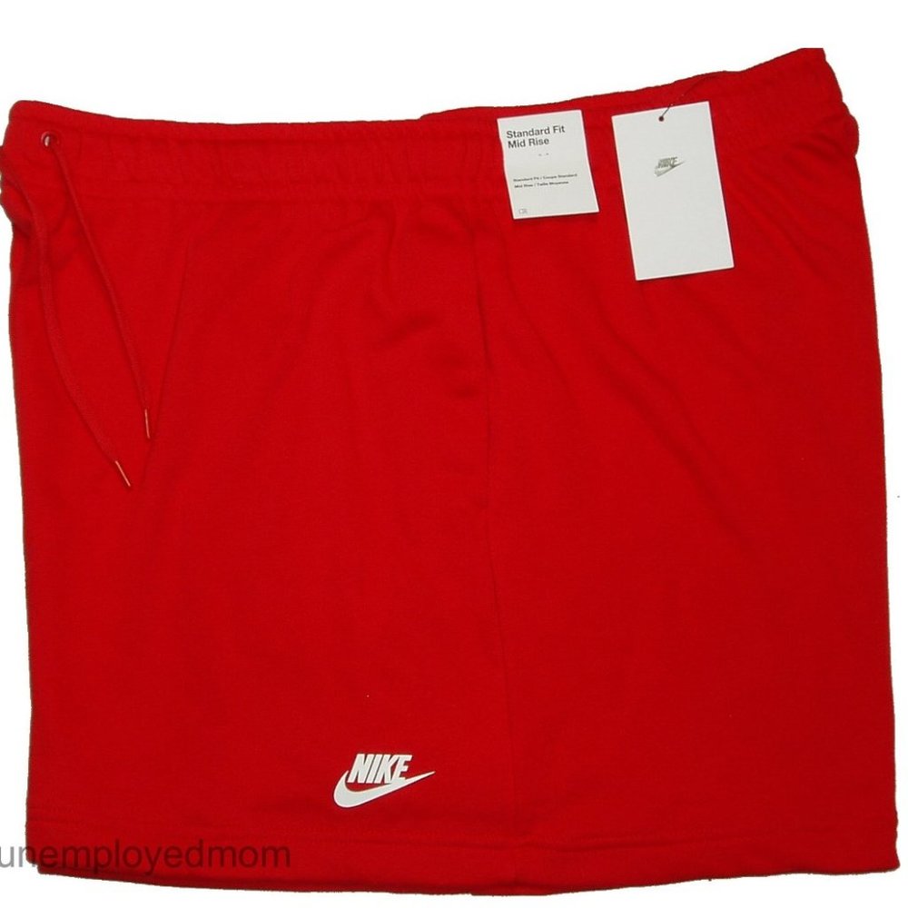 Nike Athletic Short Pants Women's Sportswear Active Sports Wear Red 2X